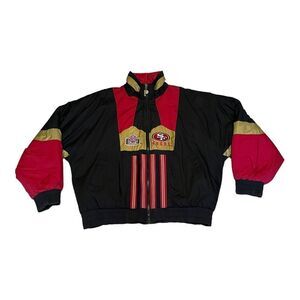 San Francisco 49ers Vintage Pro Player Reversible Puffer Jacket Men’s XL EUC